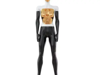 Female Abstract Mannequin 90 3D model