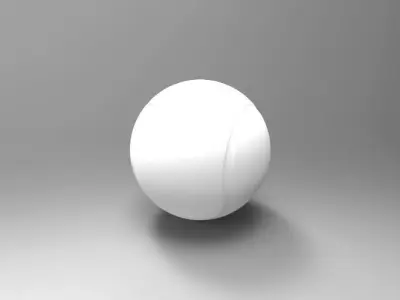 tennis ball Low-poly 3D model