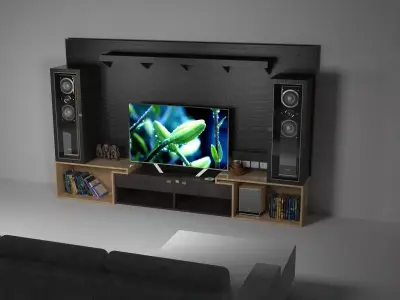 Cuadro - TV furniture ready to use 3D model