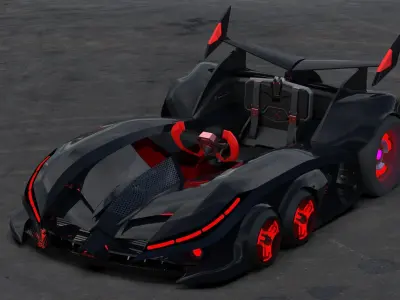 racing car  3D print model