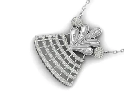 Pendant Necklace 3D print model 16