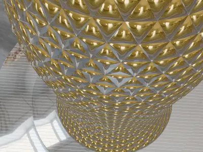 Futuristic Decor Crystal Shape Low-poly 3D model