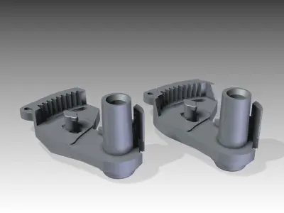 Car door lock part Free 3D print model