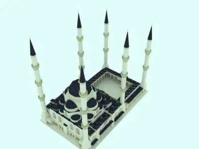 Istanbul New Grand Mosque 3D model