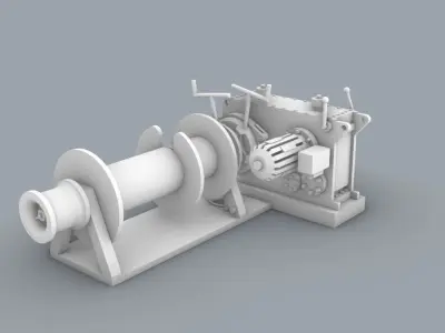 Front Anchor Winch PM 3D print model