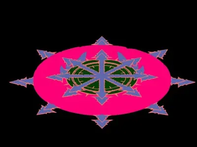 Stone Blood Birds Secret Room - Magic Table 01 3D model