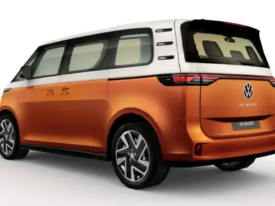 Volkswagen ID Buzz 2024 Low-poly 3D model