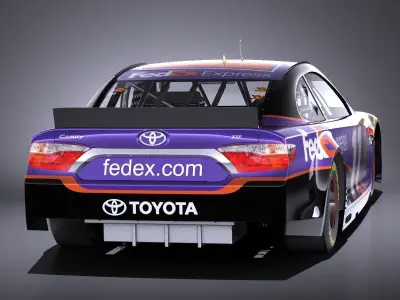 Nascar Toyota Camry FedEx Denny Hamlin 2017 VRAY 3D model