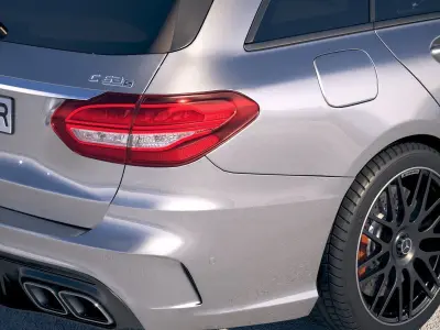 Mercedes C63 AMG S Estate 2019 3D model