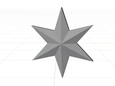 Christmas star Free 3D model