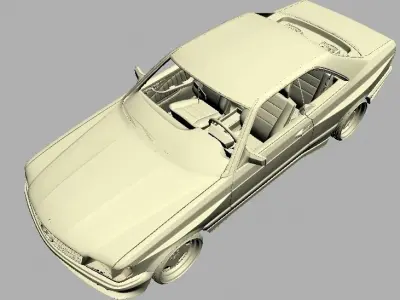 Mercedes 126 SEC AMG WIDEBODY 3D model