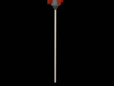 Christmas Firework Low-poly 3D model