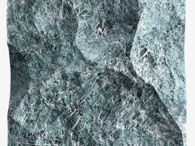 45-RockPanel piece of rock 3D model