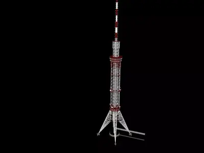 TV tower 3D print model