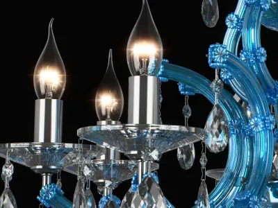 698085 ChampaBlu Osgona Chandelier 3D model