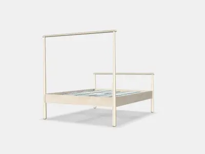 GJORA Bed frame 3 Low-poly 3D model