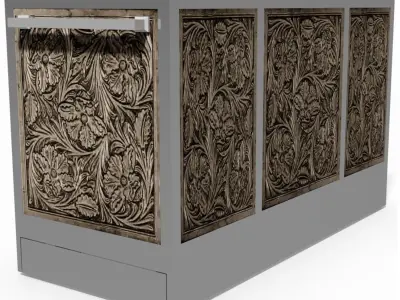 Trolley car bar 3D model