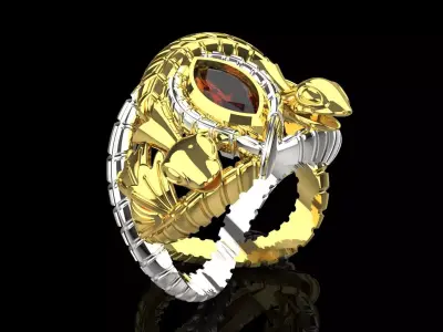 A Symphony of Color and Form with a Stunning Snakes jr00232 3D print model