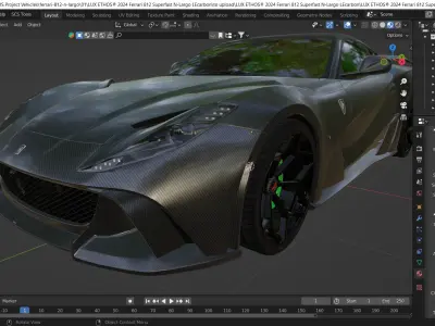 2024 Ferrari 812 Superfast Novitec N-Largo LEcarbon Edition 3D model