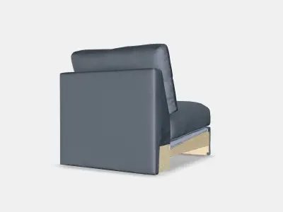 VIMLE Cover for 1-seat section 4 Low-poly 3D model