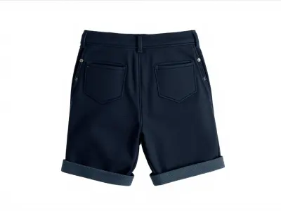 Denim Shorts Model Pack Low-poly 3D model