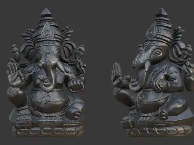 Ganesha Statue 3D Print Scan 3D model