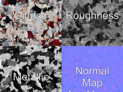 Vintage Convertible Hot Rod Toy Car Model Low-poly 3D model