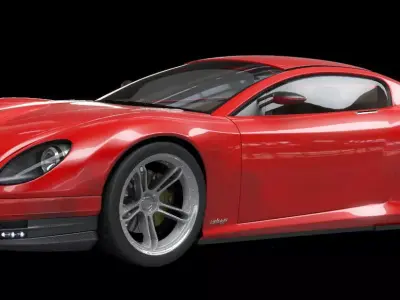 3d model of concept sports car - Beluga 3D model