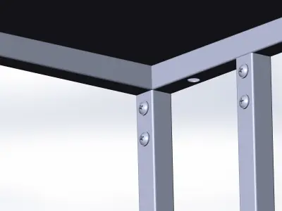 Table for a laptop 3D model