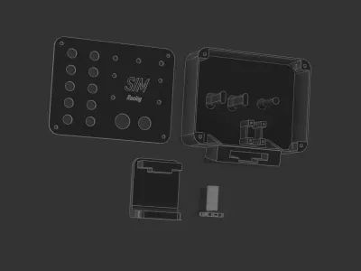 Button-Box 3d model for SimRacing  3D print model