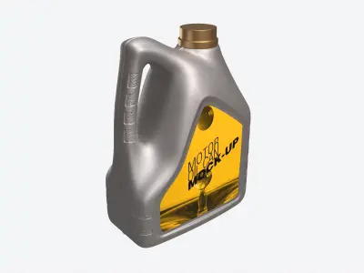 Motor Oil Can Mockup 3D model