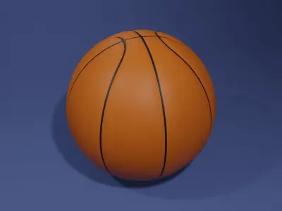 3D Basket Ball Model - Low Poly - Textures In Low-poly 3D model