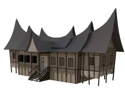 Rumah Gadang Free 3D model
