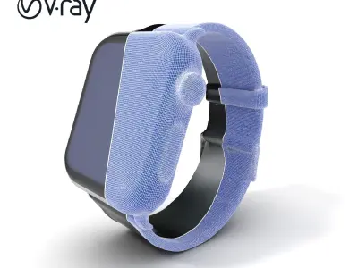 Smartwatch Classic Design Model Pack Low-poly 3D model