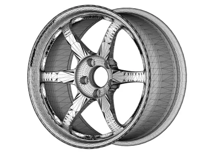 Volk Rays TE37 Wheel Series 3D Model Pack