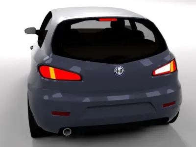 ALFA ROMEO 147 LOWPOLY Low-poly 3D model