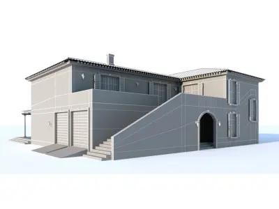  Mediterranean style villa  3D model