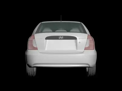 accent hyundai 2006 - 2011 3D model