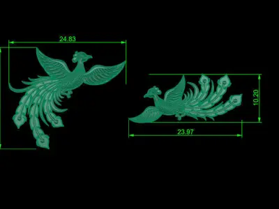 asian phoenix - Krimson Lee 3D print model