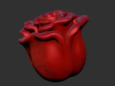 a rose 3D print model
