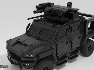 Inguar Defence Concept - 3D Printable Model 3D print model