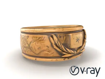 Classic Roman Wreath Band model pack Low-poly 3D model