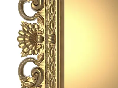 carved frame 3D model