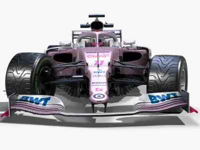 Racing Point RP20 2020 Low-poly 3D model