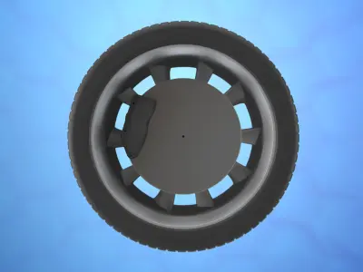 Car tesla model 3 wheel rim 3D model