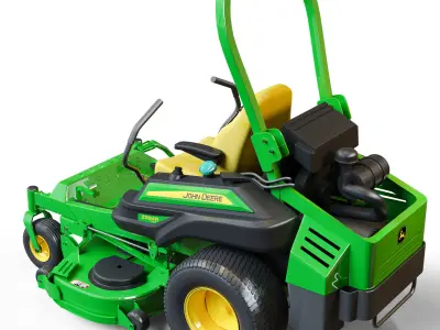 Garden tractor Z994R Low-poly 3D model