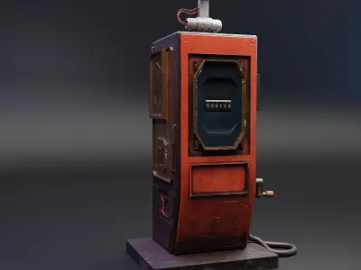 Old Gas Pump - 3D Model Free 3D model
