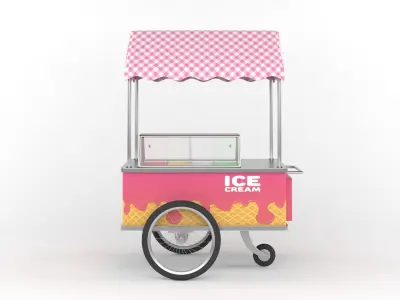 Ice Cream Cart 3D model
