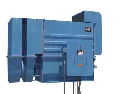 engines sludge dewatering machine 3D model