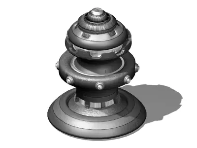 Mechanical decorative objects 01 3D model